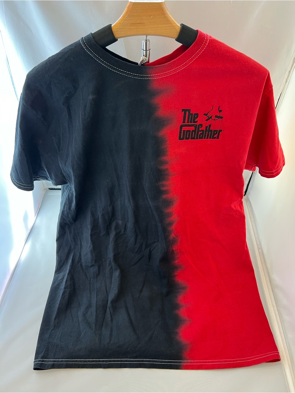 Men's Short Sleeve Tee - The God Father Black & Red